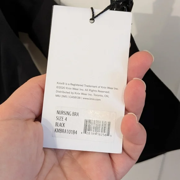 Knix Nursing Black Bra - Picture 2 of 3